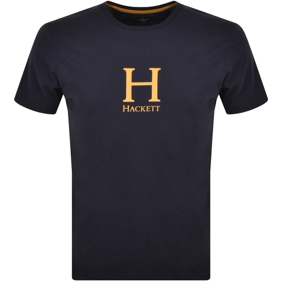 Hackett Heritage H Classic Fit T Shirt Navy